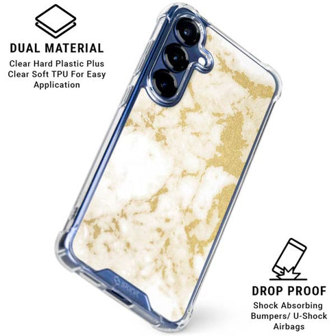 Basic Marble Galaxy S25 Clear Case