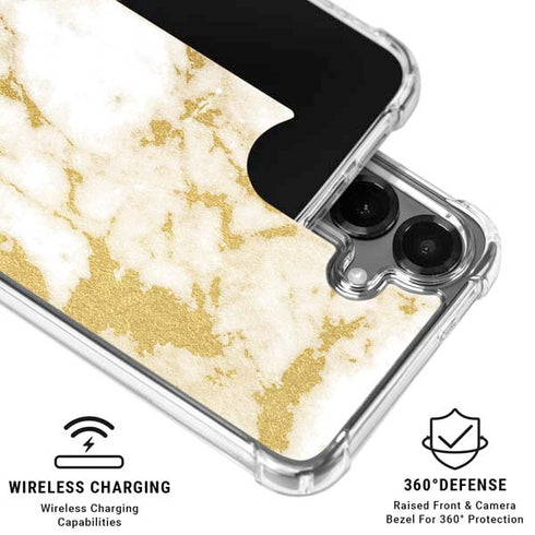 Basic Marble Galaxy S26 Clear Case