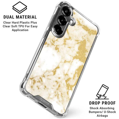 Basic Marble Galaxy S26 Clear Case