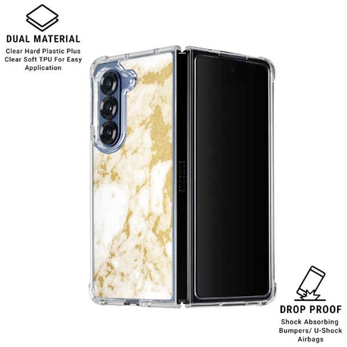 Basic Marble Galaxy Z Fold6 Clear Case