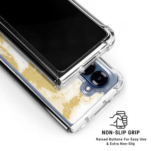 Basic Marble Galaxy Z Fold6 Clear Case