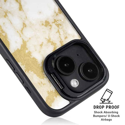 Basic Marble iPhone 14 Kickstand Case