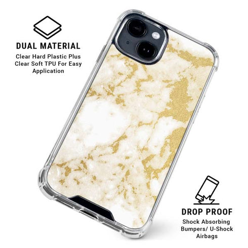 Basic Marble iPhone 15 Clear Case
