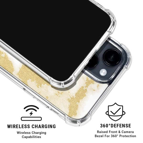 Basic Marble iPhone 15 Clear Case