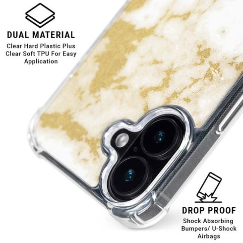 Basic Marble iPhone 16 Clear Case