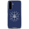 University of Arizona Basketball Mark Blue Galaxy A36 5G Clear Case