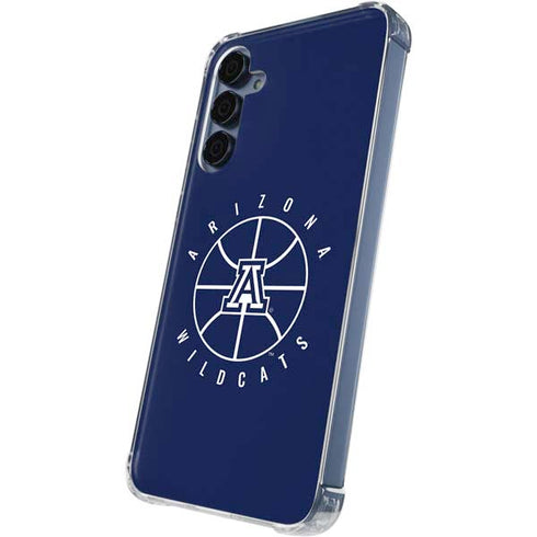 University of Arizona Basketball Mark Blue Galaxy A55 5G Clear Case