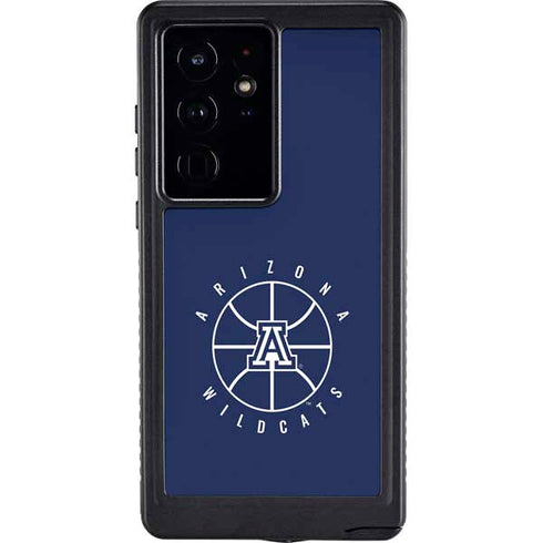 University of Arizona Basketball Mark Blue Galaxy S24 Ultra Waterproof Case