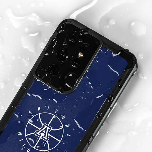 University of Arizona Basketball Mark Blue Galaxy S24 Ultra Waterproof Case