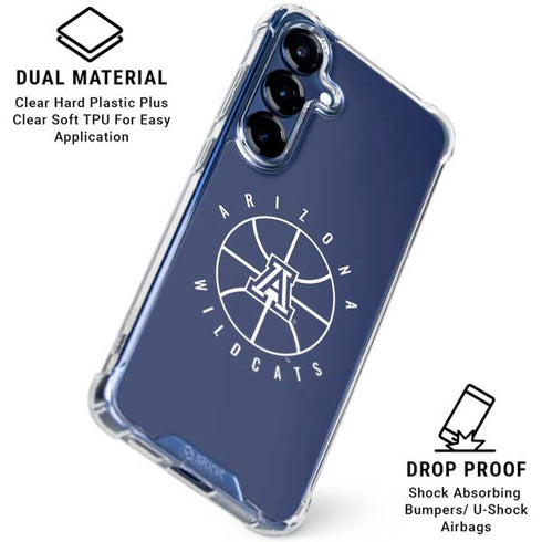 University of Arizona Basketball Mark Blue Galaxy S25 Clear Case