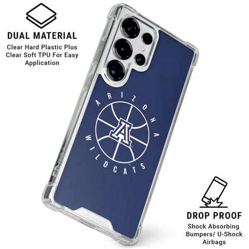 University of Arizona Basketball Mark Blue Galaxy S25 Ultra Clear Case