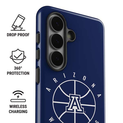 University of Arizona Basketball Mark Blue Galaxy S26 Impact Case