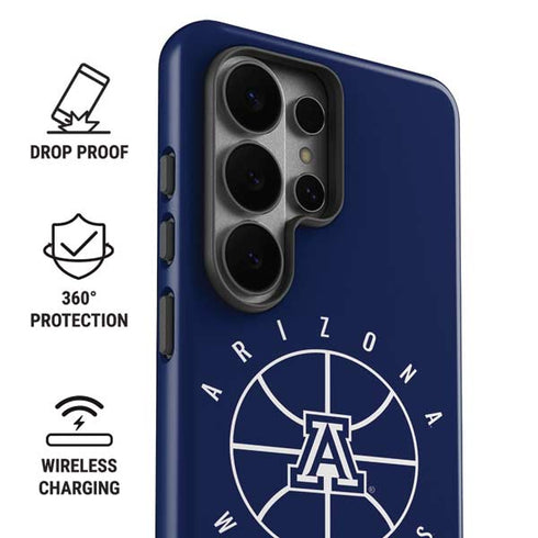 University of Arizona Basketball Mark Blue Galaxy S26 Ultra Impact Case