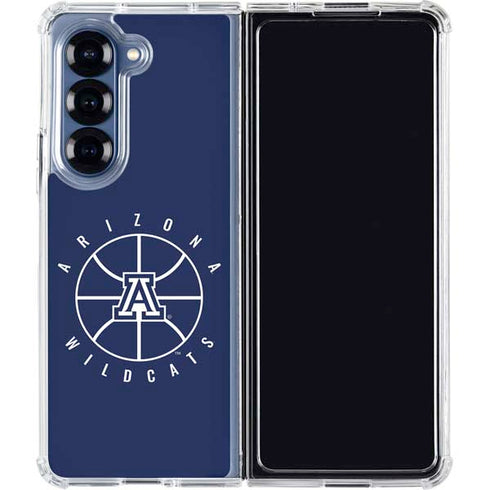 University of Arizona Basketball Mark Blue Galaxy Z Fold6 Clear Case