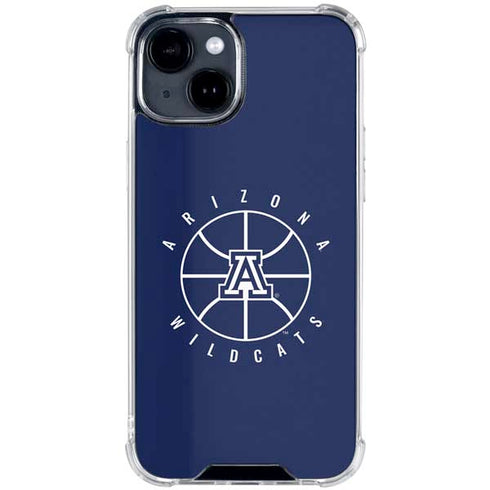 University of Arizona Basketball Mark Blue iPhone 15 Clear Case
