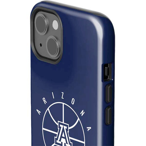 University of Arizona Basketball Mark Blue iPhone 15 Impact Case
