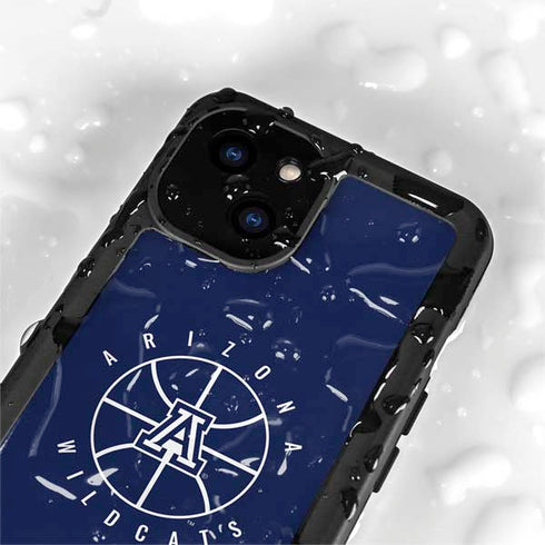 University of Arizona Basketball Mark Blue iPhone 15 Plus Waterproof Case