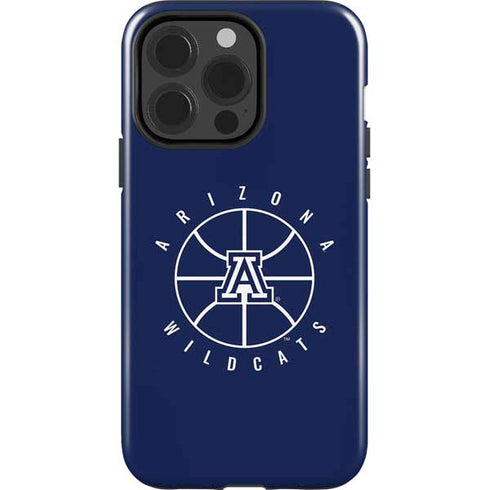 University of Arizona Basketball Mark Blue iPhone 15 Pro Impact Case