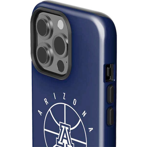 University of Arizona Basketball Mark Blue iPhone 15 Pro Impact Case