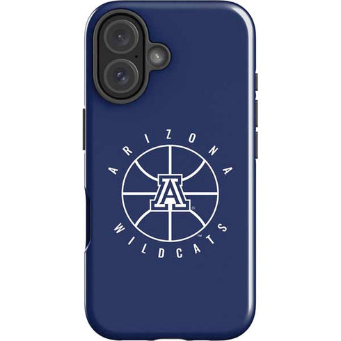 University of Arizona Basketball Mark Blue iPhone 16 Impact Case