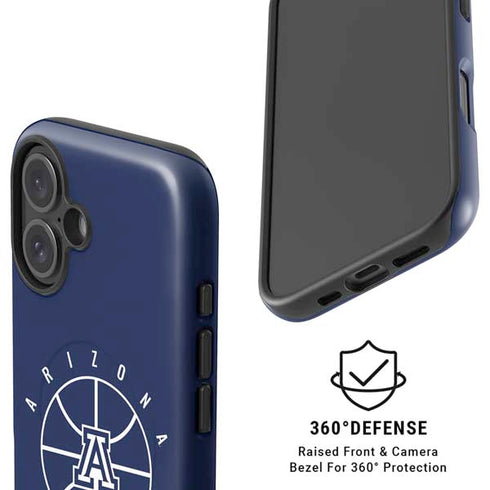 University of Arizona Basketball Mark Blue iPhone 16 Magsafe Impact Case