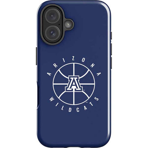 University of Arizona Basketball Mark Blue iPhone 16 Plus Impact Case
