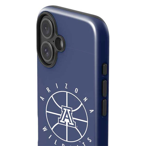 University of Arizona Basketball Mark Blue iPhone 16 Plus Impact Case
