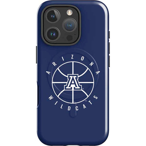 University of Arizona Basketball Mark Blue iPhone 16 Pro Magsafe Impact Case