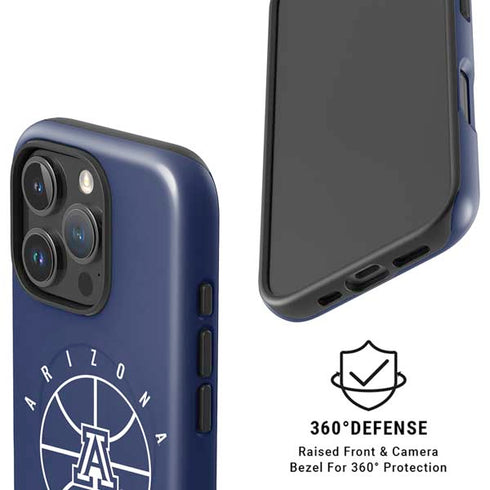 University of Arizona Basketball Mark Blue iPhone 16 Pro Magsafe Impact Case