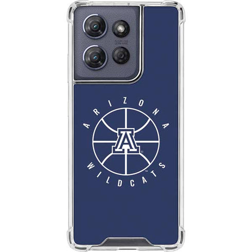 University of Arizona Basketball Mark Blue Moto G 5G (2025) Clear Case