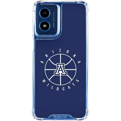 University of Arizona Basketball Mark Blue Moto G 5G (2024) Clear Case