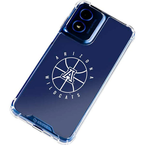University of Arizona Basketball Mark Blue Moto G 5G (2024) Clear Case