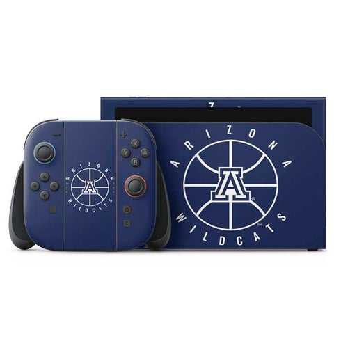 University of Arizona Basketball Mark Blue Nintendo Switch 2 (2025) with Joy-Con Skin