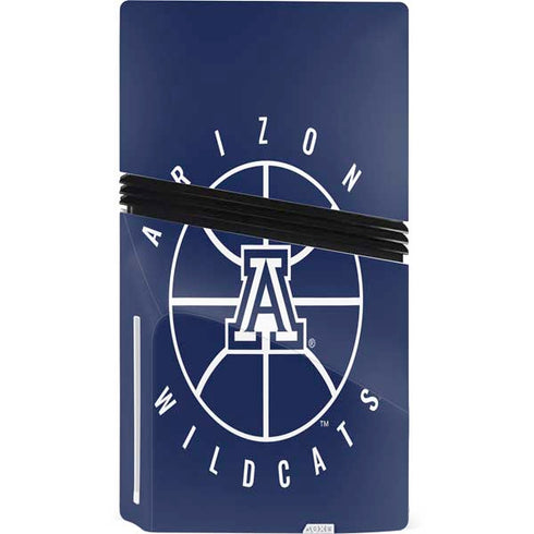 University of Arizona Basketball Mark Blue PS5 Pro Disk Console Skin