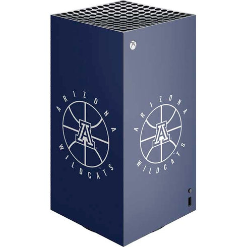 University of Arizona Basketball Mark Blue XBox Series X Digital Edition Console Skin