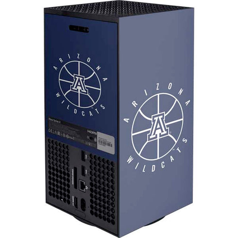 University of Arizona Basketball Mark Blue XBox Series X Digital Edition Console Skin