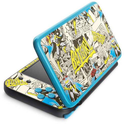 DC Comics Batman Batgirl Vintage Action pose pattern Nintendo Skins