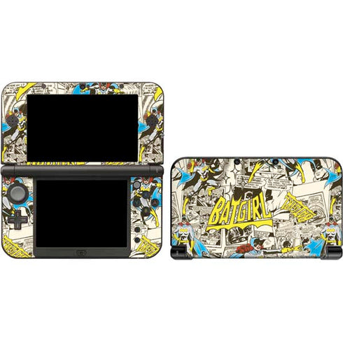 DC Comics Batman Batgirl Vintage Action pose pattern Nintendo Skins