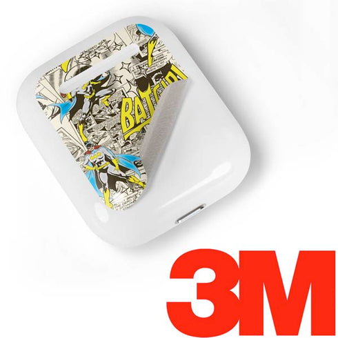 DC Comics Batman Batgirl Vintage Action pose pattern Apple AirPods Skin