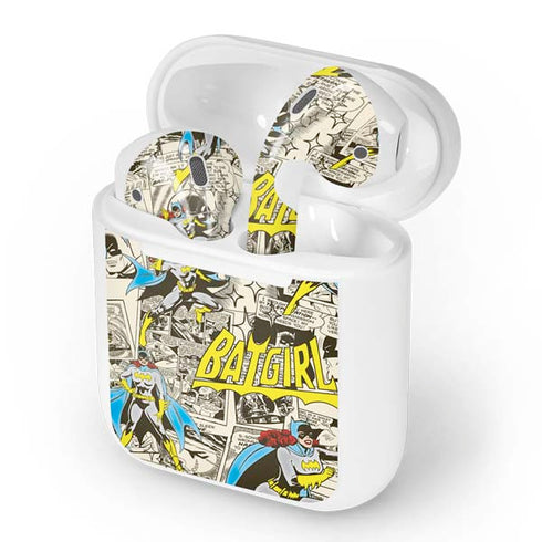 DC Comics Batman Batgirl Vintage Action pose pattern Apple AirPods Skin