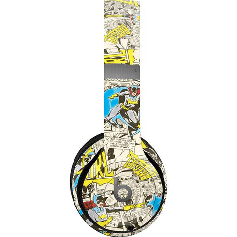 DC Comics Batman Batgirl Vintage Action pose pattern Beats Solo 4 Wireless Headphones Skin