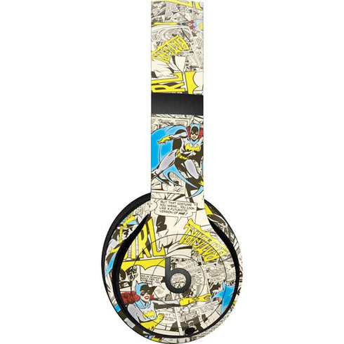 DC Comics Batman Batgirl Vintage Action pose pattern Beats Studio Pro Wireless Headphones Skin