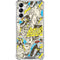 DC Comics Batman Batgirl Vintage Action pose pattern Gabb Phone 4 Clear Case
