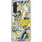 DC Comics Batman Batgirl Vintage Action pose pattern Galaxy A17 Clear Case