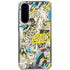 DC Comics Batman Batgirl Vintage Action pose pattern Galaxy A36 5G Clear Case
