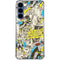 DC Comics Batman Batgirl Vintage Action pose pattern Galaxy A55 5G Clear Case