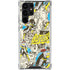 DC Comics Batman Batgirl Vintage Action pose pattern Galaxy S23 Ultra Clear Case