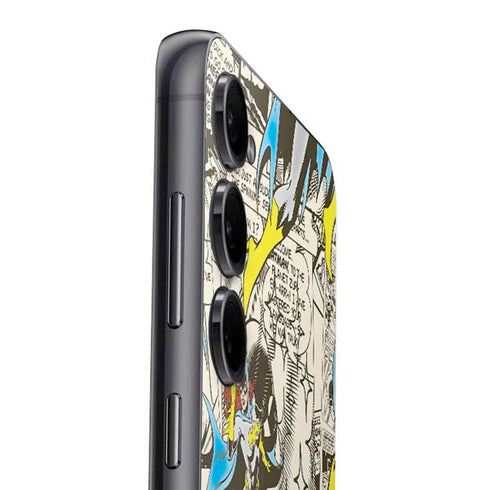 DC Comics Batman Batgirl Vintage Action pose pattern Galaxy S25 Plus Skin