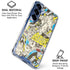 DC Comics Batman Batgirl Vintage Action pose pattern Galaxy S25 FE Clear Case
