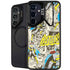 DC Comics Batman Batgirl Vintage Action pose pattern Galaxy S26 Kickstand Case